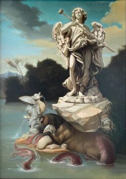 Tritone e nettuno by Giovanni Tommasi Ferroni