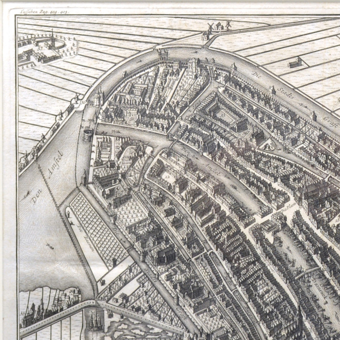 Amsterdam city plan - Joost van Sassen by Cornelis Anthonisz.