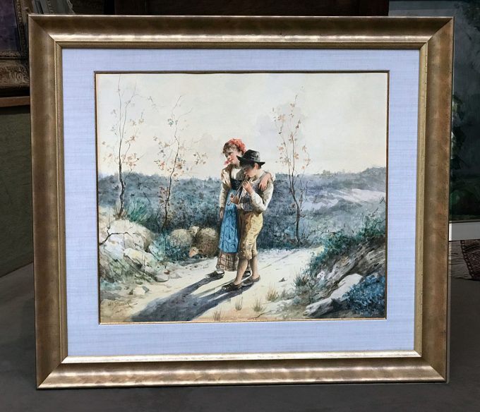 HERDERSJONGEN MET FLUIT by Willem Steelink