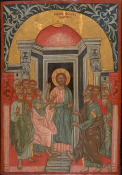 Antique Greek Icon: Apostle Thomas by Artiste Inconnu