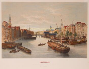 Amsterdam, Damrak by Frans Buffa & Zn.