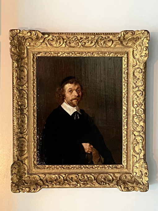 Portrait of a man and woman by Vincent Laurensz van der Vinne