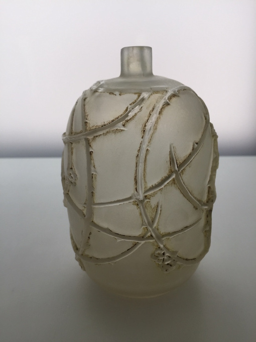 A wonderful small vase 'Eglantines' designed by Rene Lalique by René Lalique