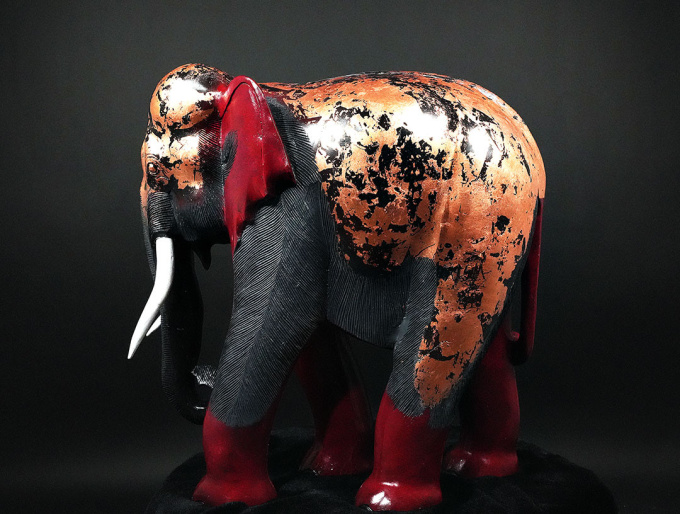 Boss Elephant by Theo Mackaay