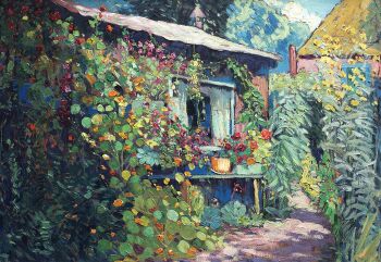 Flower splendor at the studio by Johannes (Jan) Kruysen