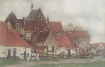 View of the town of Brielle  by Herman Heuff