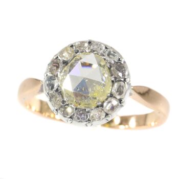 Victorian ring with rose cut diamonds by Unbekannter Künstler