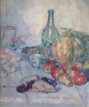 Stilleven met pompoen by Maurits Niekerk