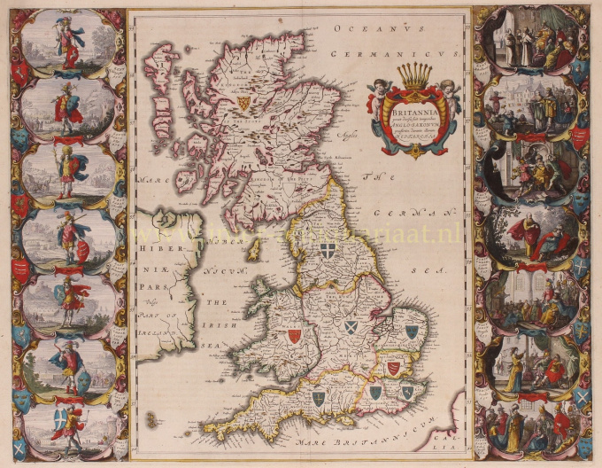 British Isles - Willem Blaeu, c. 1645 by Willem Janszoon Blaeu