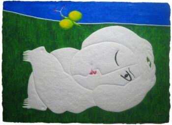 Tumbada con Mariposa by Juan Ripollés