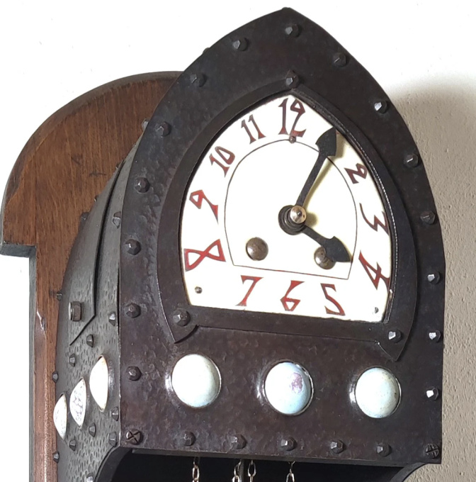 Arts & Crafts wall clock by Albin Muller