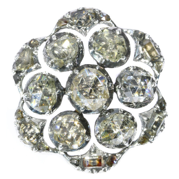 18th Century diamond button by Artista Sconosciuto