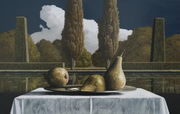 Peren in formeel landschap by Victor Muller