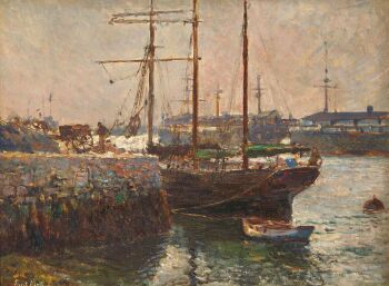 AANGEMEERDE DRIEMASTER by Evert Moll