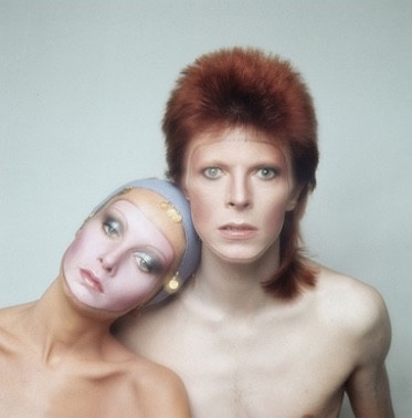David Bowie and Twiggy - for the cover of his album Pin Ups by Justin de Villeneuve