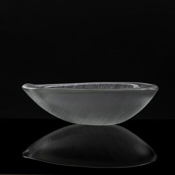 Scandinavian Modern, comb-cut crystal Art object, model 3372 – Iittala Finland 1955 by Tapio Wirkkala