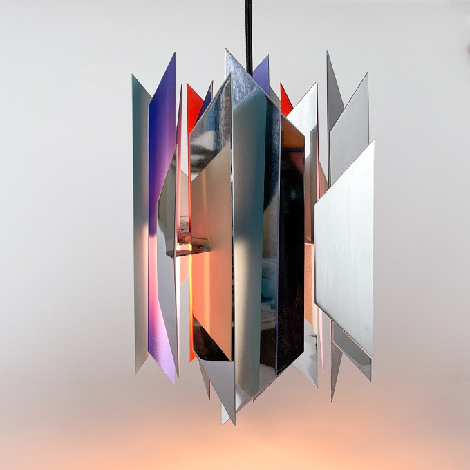 Vintage "Divan II" pendant - Lyfa, Denmark circa 1970 by Simon P. Henningsen