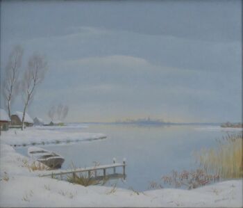  Winter aan de Loosdrechtseplas by Dirk Smorenberg