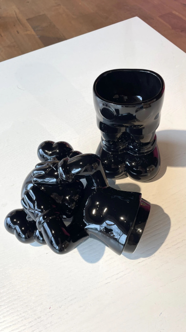 Holiday UK Ceramic Container Black by KAWS