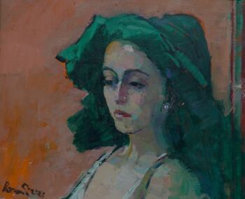 Portrait of an italian girl by Ruudt Wackers