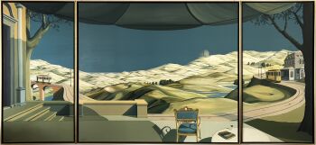 The Dunes (Triptych), 300 x 140 cm by Joop Polder