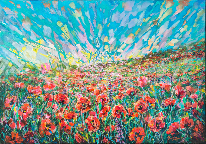 Poppies by KARUZ (Karen) Uzunyan