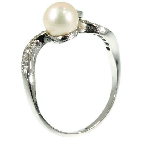 Platinum estate toi et moi ring by Artista Desconhecido