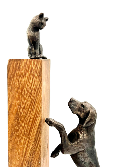 Catch me if you can - Dog & Cat by Natalie de Klijn