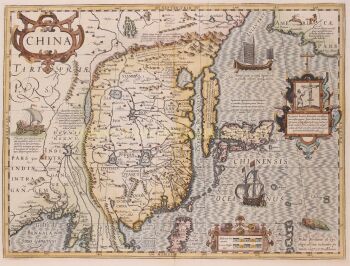 China, Korea, Japan - Mercator/Hondius, 1619 by Jodocus Hondius