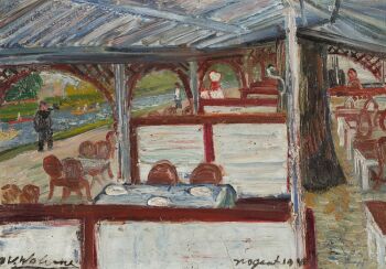 Restaurant in Nogent by Henri Victor Wolvens