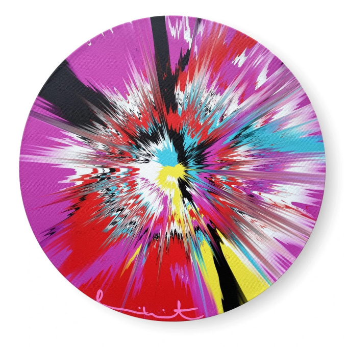 H12 - 3 - 104 Beautiful, Singing, Less Keen, Highly Poetical Vapor Painting by Damien Hirst