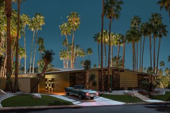 The Steed at Los Robles - Midnight Modern by Tom Blachford