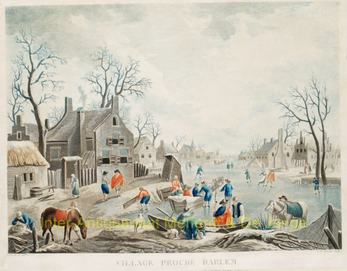 Winter scene Haarlem, naar Jan van Breda by Jean Mariette