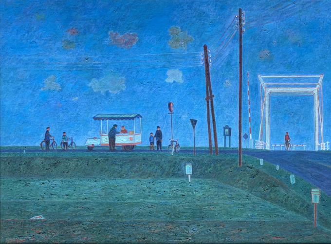IJscocar met ophaalbrug by Dirk Breed