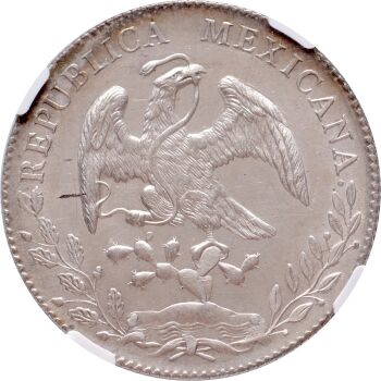 8 reales Mexico NGC MS 65 by Unbekannter Künstler