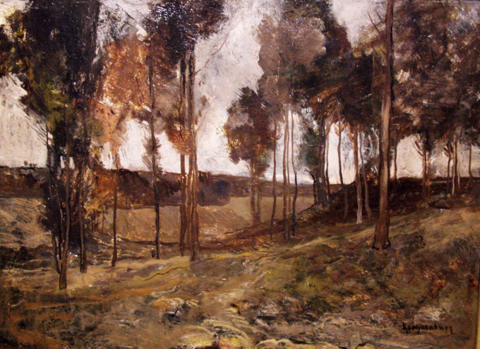 Landscape in Limburg, the south of the Netherlands by Willem van Konijnenburg