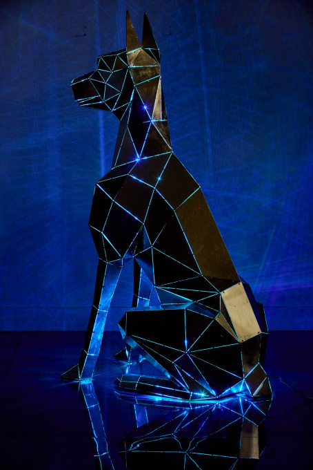 Golden Doberman by Phantom Art