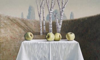 Appels in Papaverveld by Victor Muller