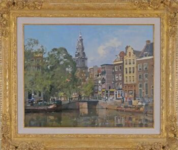 Gezicht op Zuiderkerk by Cornelis Vreedenburgh