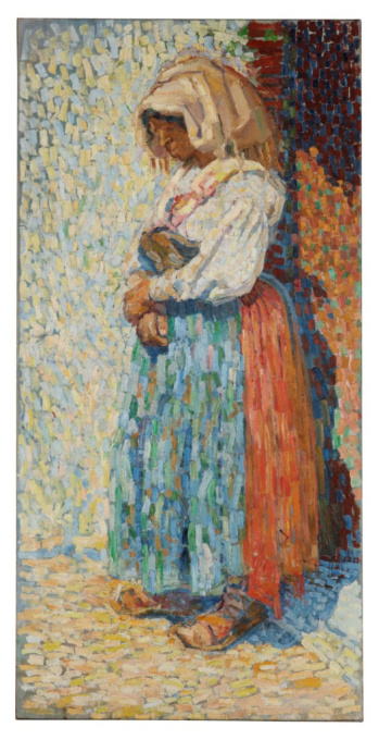 Boerin met hoofddoek by Otto van Rees