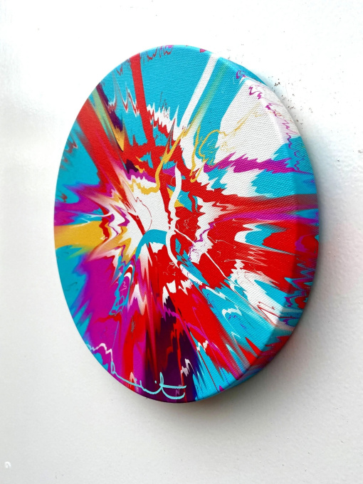 H12 - 4 - 1115 Beautiful, Completely Insurmountable Helter Skelter Painting by Damien Hirst