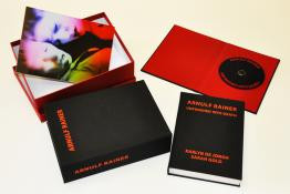 Special book edition and small artwork signed by ARNULF RAINER: "UNFINISHED INTO DEATH" by Arnulf Rainer