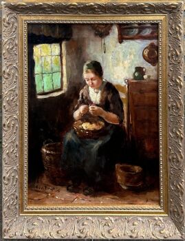 Aardappelschilster by Andries van den Berg