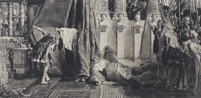 Ave Caesar! Io Saturnalia! by Lawrence Alma-Tadema