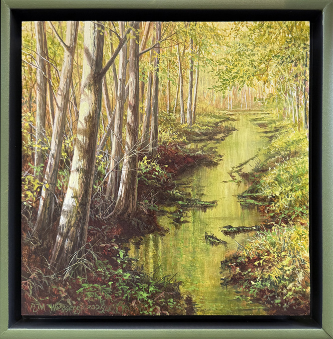 Reflectie in het groen by Paul Wieggers