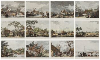 Twelve months of the year by Izaak Wit Jansz.