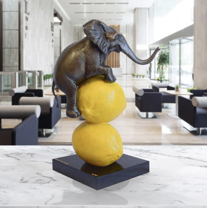 Elephants really loves lemons by Gillie and Marc