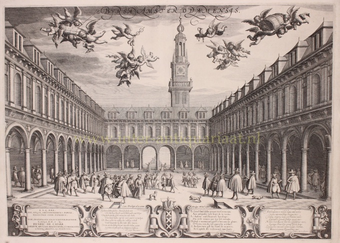 Amsterdam, first stock exchange  by Boëtius Adamsz. Bolswert