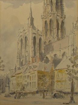Groenplaats Antwerpen by Dirk Govert van Luijn