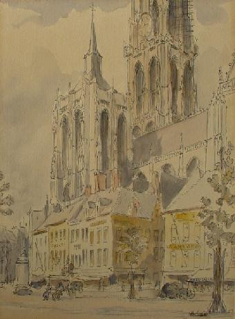 Groenplaats Antwerpen by Dirk Govert van Luijn